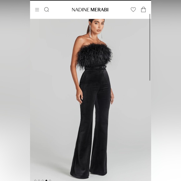 Nadine Merabi COLETTE BLACK JUMPSUIT